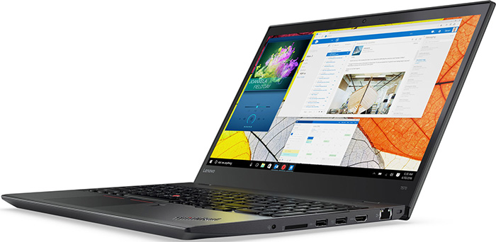 Lenovo ThinkPad T570 de 15,6 pouces avec une autonomie de 16 heures.