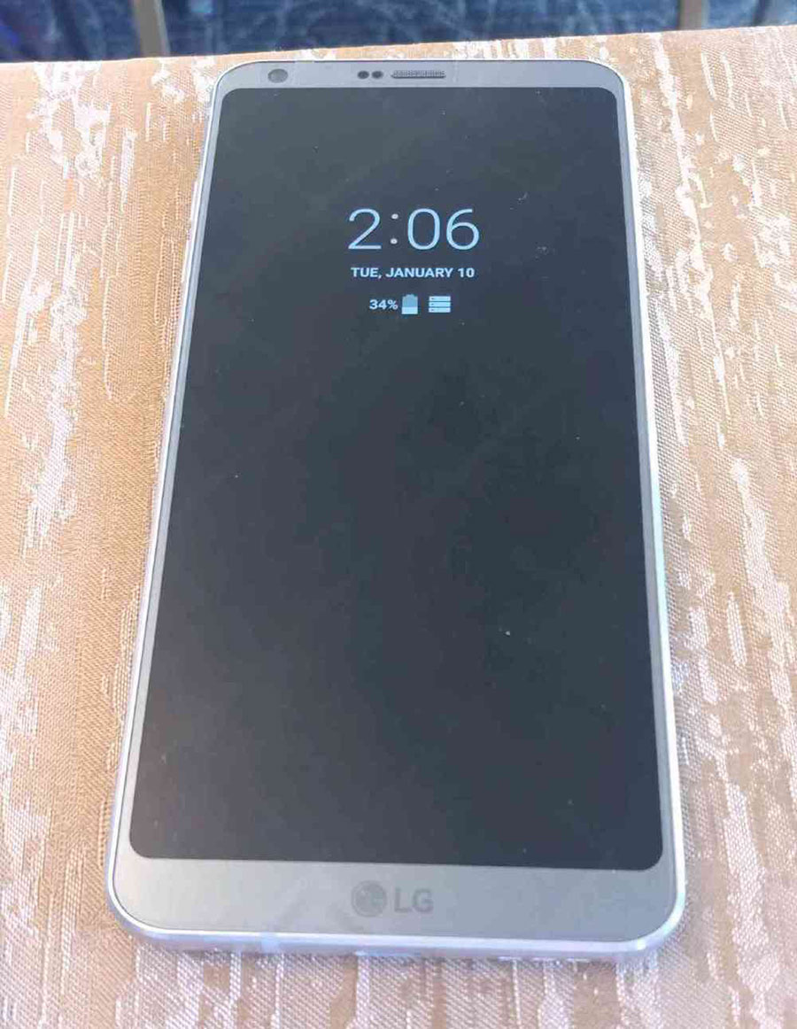 Photo fuitée écran LG G6