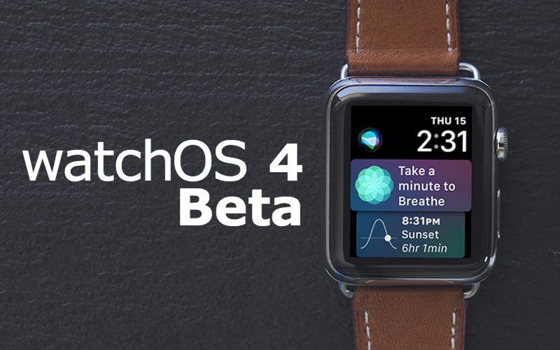 WatchOS 4 Apple Watch Series 3 4G